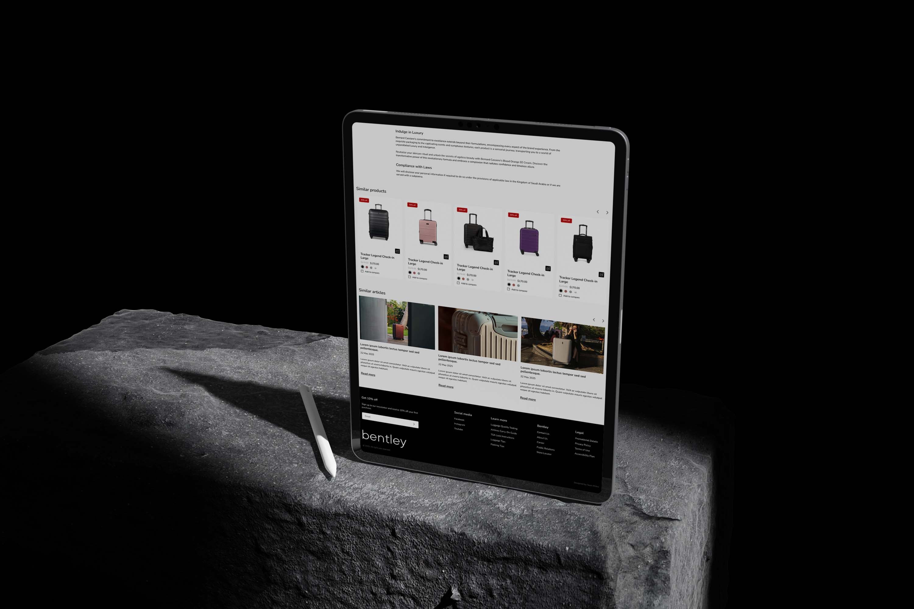 Bentley Canada - Shopify Plus Website development 