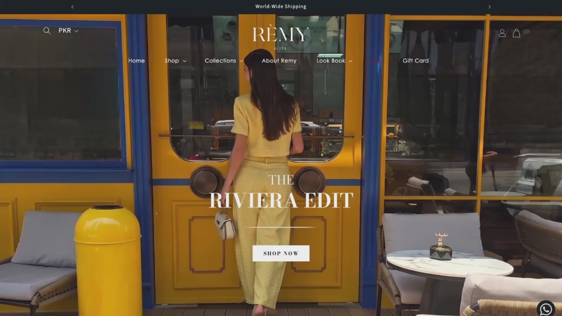 Remy Suits Shopify Store Development Desktop view